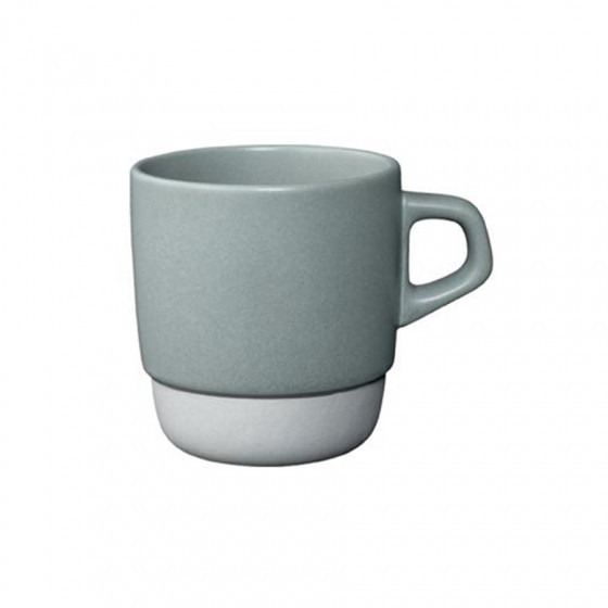 Mug en porcelaine gris empilable 32cl